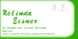 melinda eisner business card